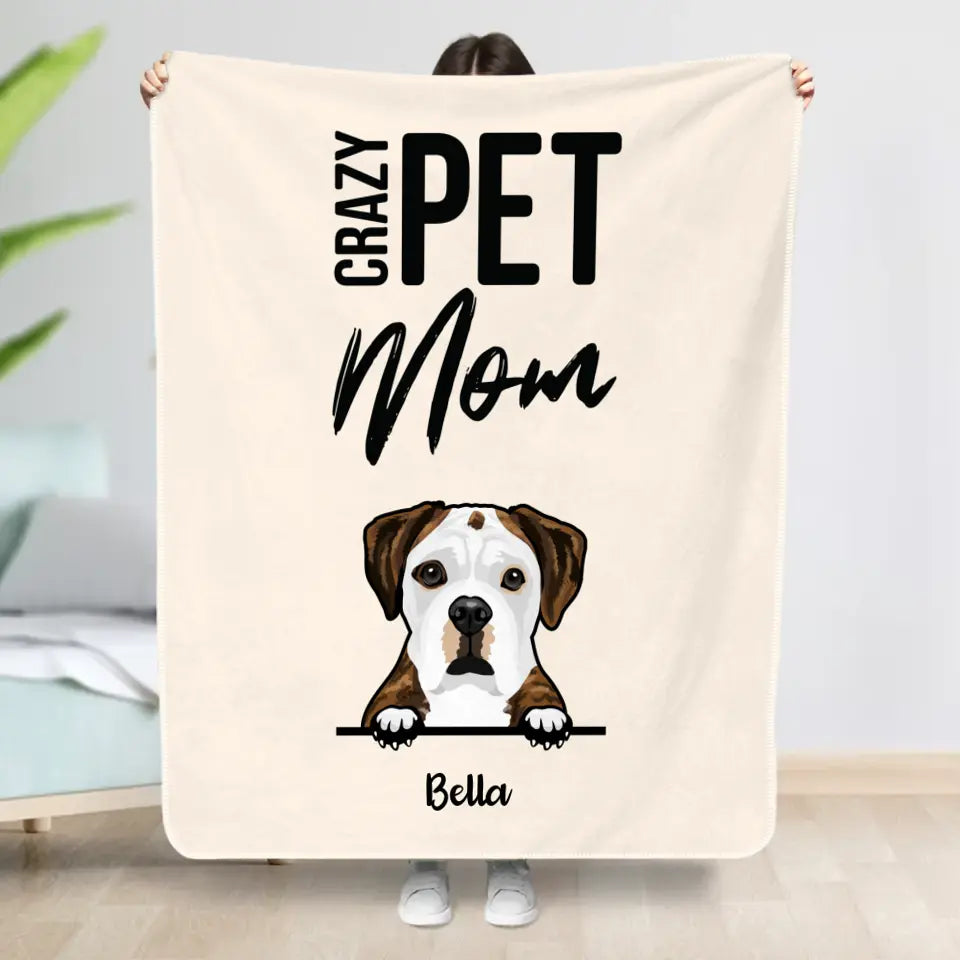 Peeking pets - Personalized Blanket