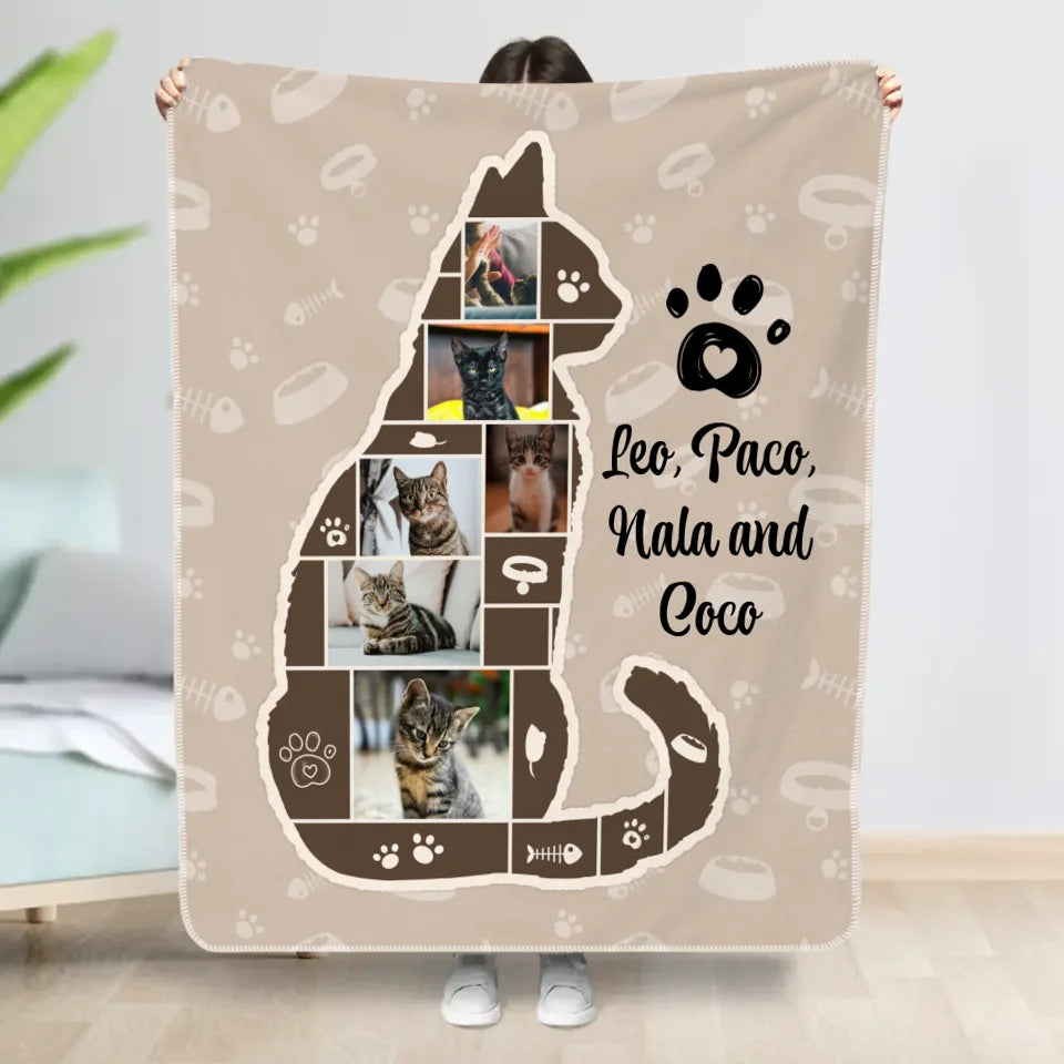 Photo collage pet - Personalized Blanket