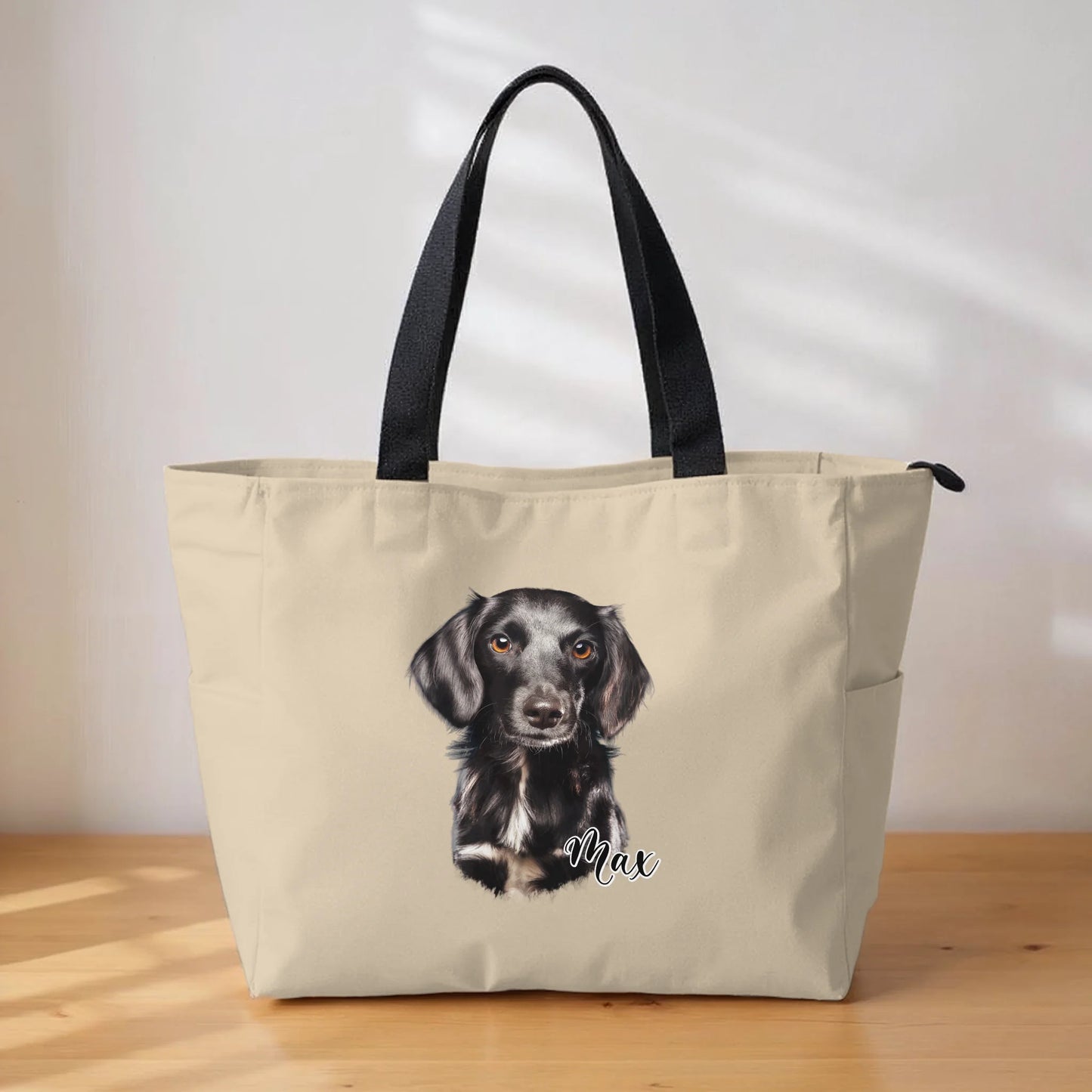Pet Portrait - Personalized Canvas Tote Bag