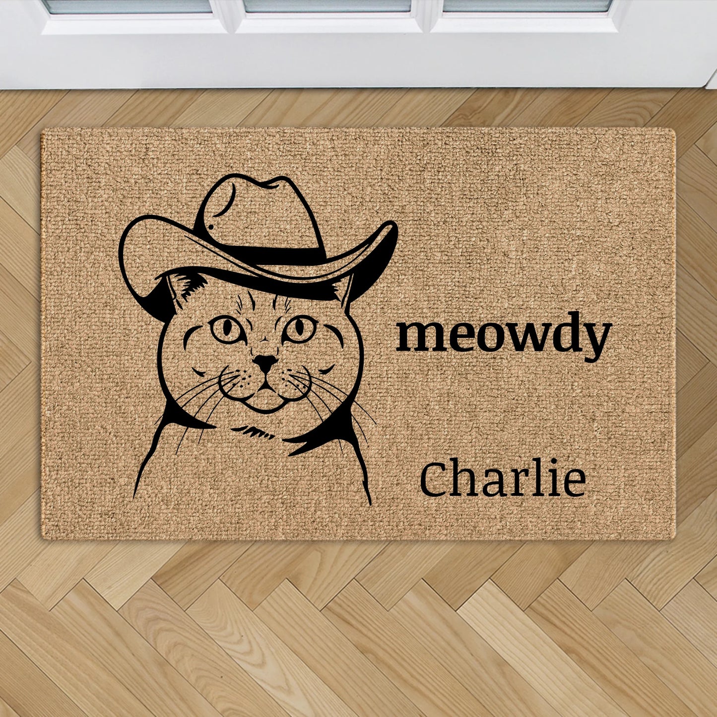 Meowdy - Personalized doormat