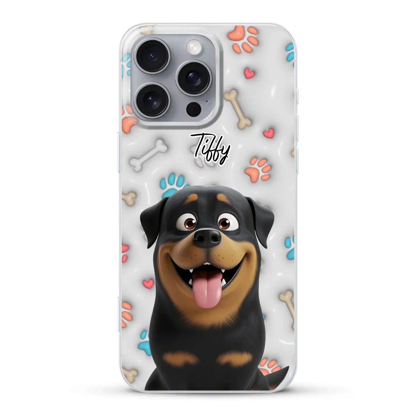 My fave pair of paws (3D look) - Personalized Phone Case