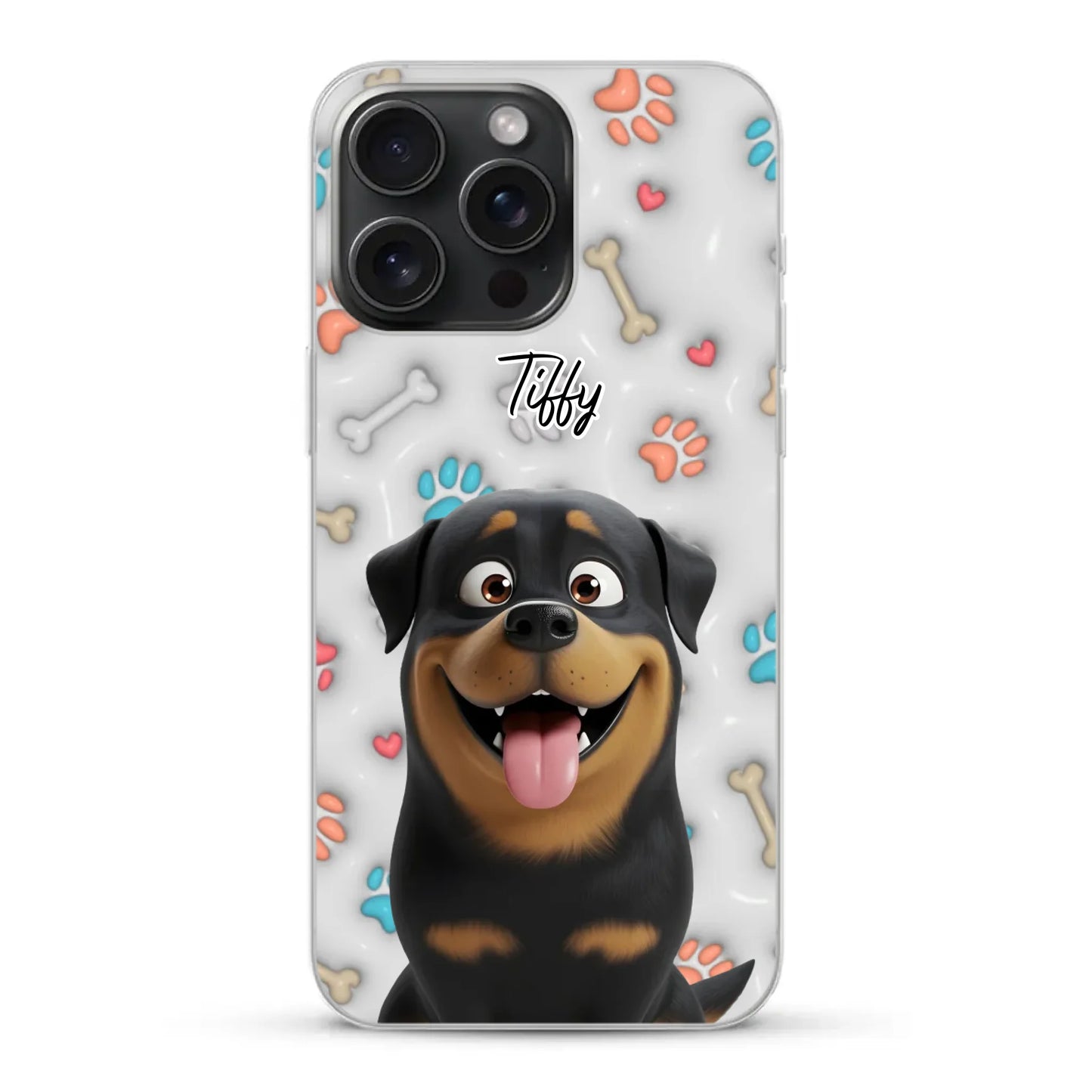 My fave pair of paws (3D look) - Personalized Phone Case