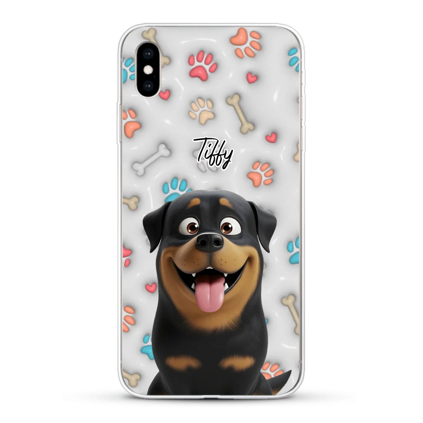 My fave pair of paws (3D look) - Personalized Phone Case