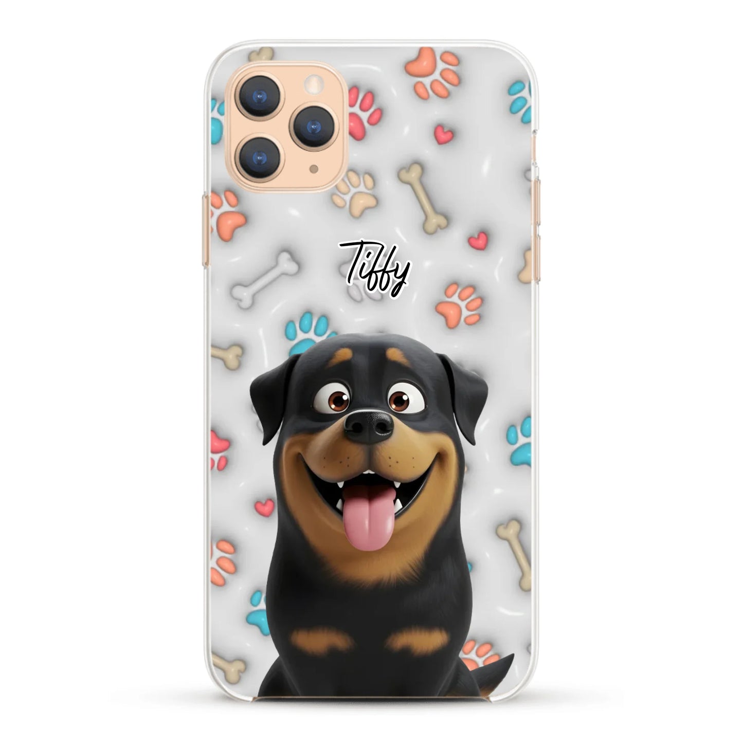 My fave pair of paws (3D look) - Personalized Phone Case