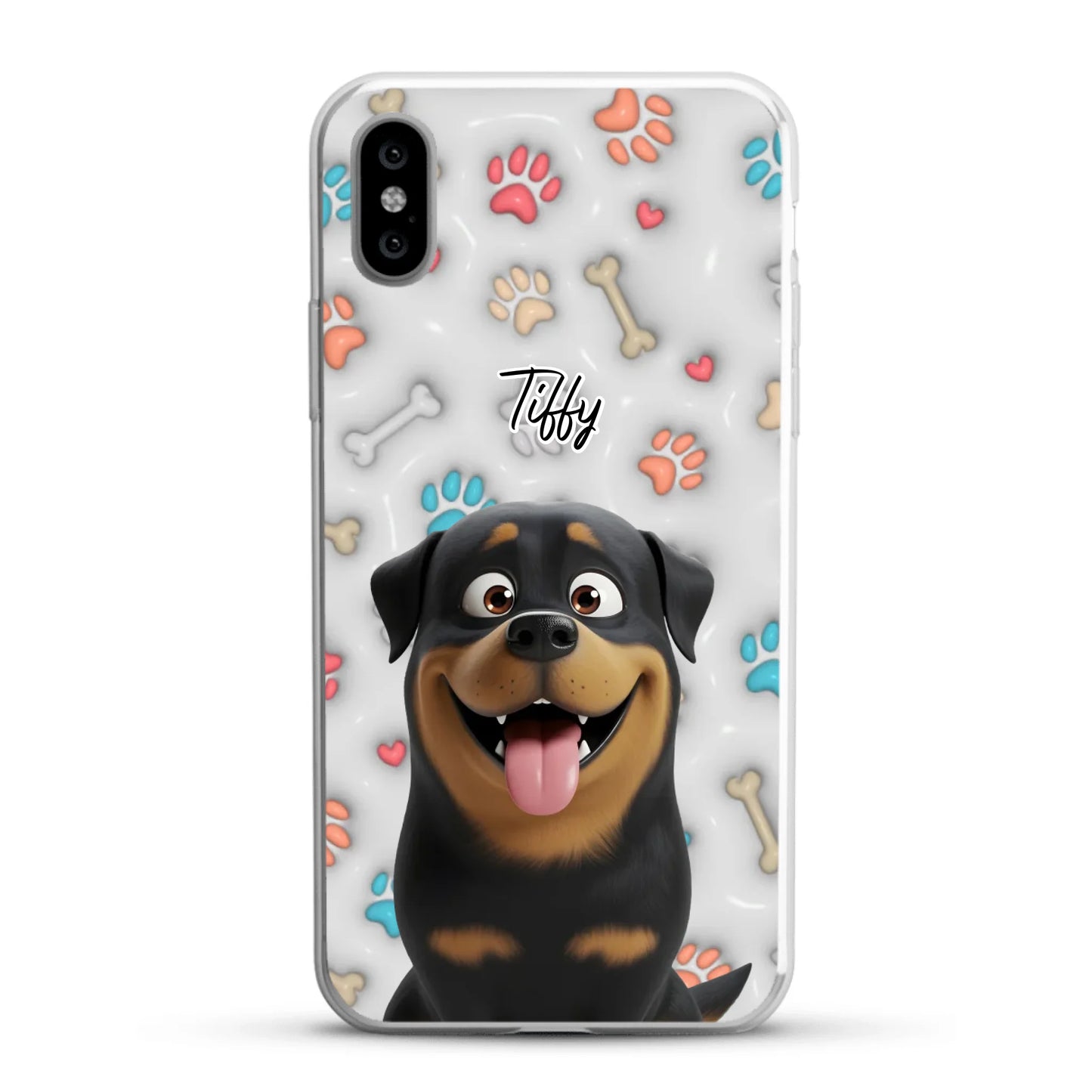 My fave pair of paws (3D look) - Personalized Phone Case