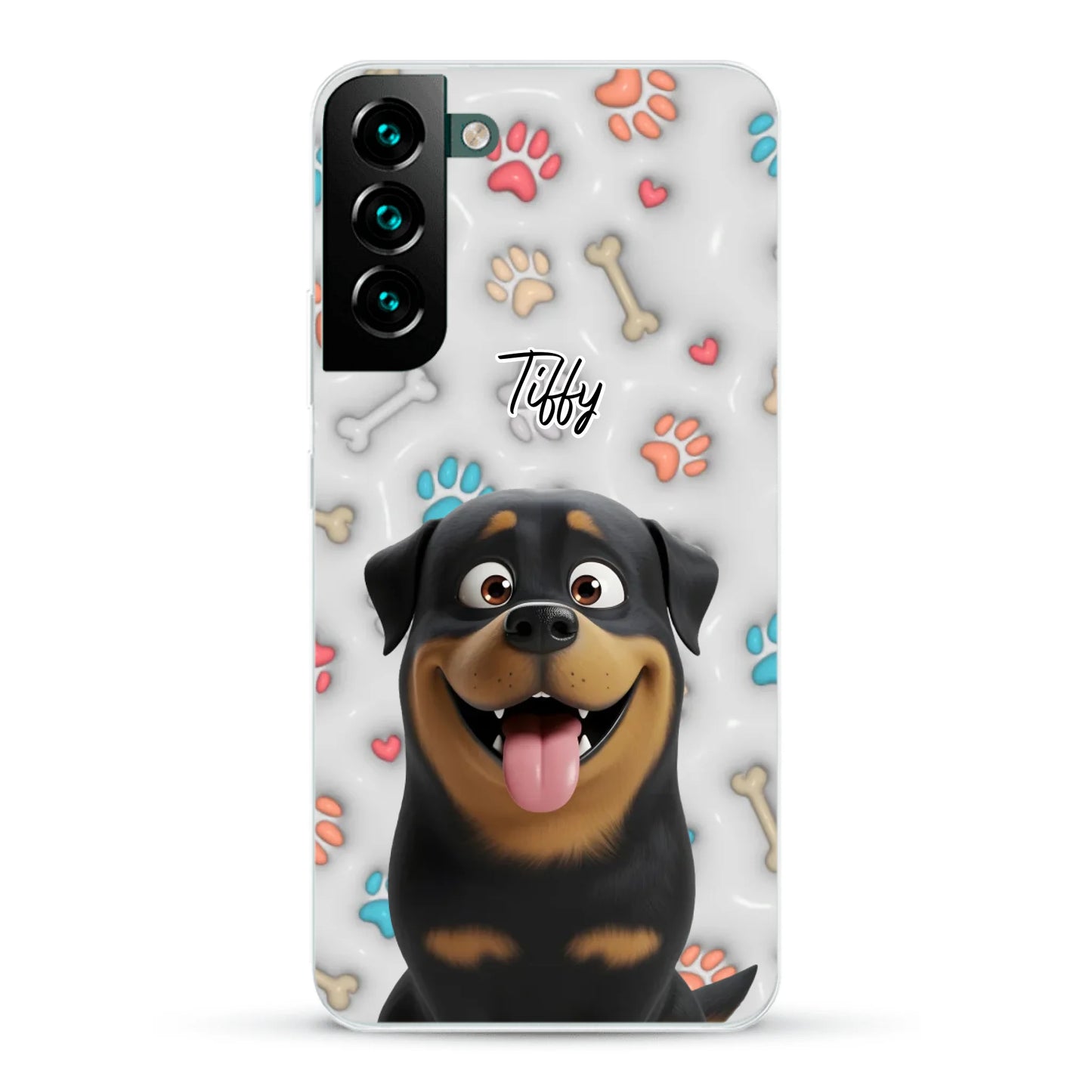 My fave pair of paws (3D look) - Personalized Phone Case