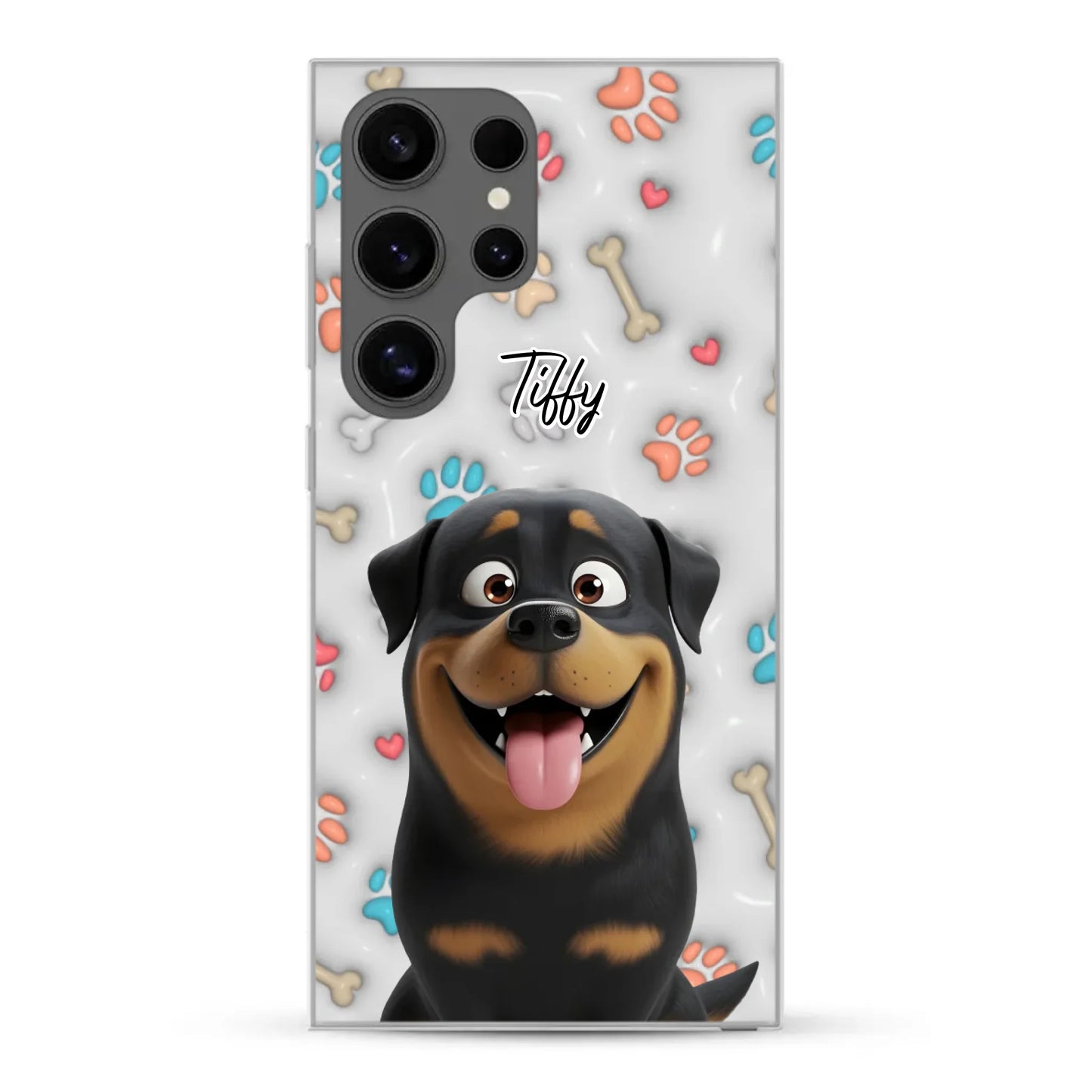 My fave pair of paws (3D look) - Personalized Phone Case