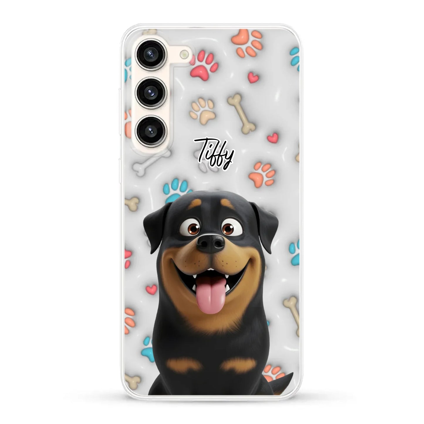 My fave pair of paws (3D look) - Personalized Phone Case