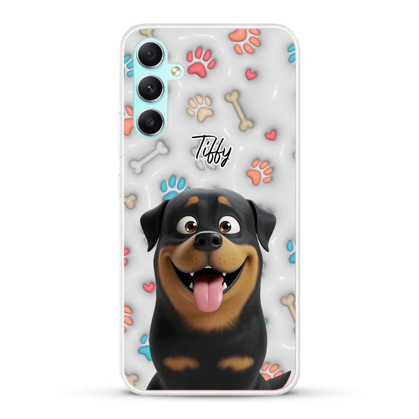 My fave pair of paws (3D look) - Personalized Phone Case