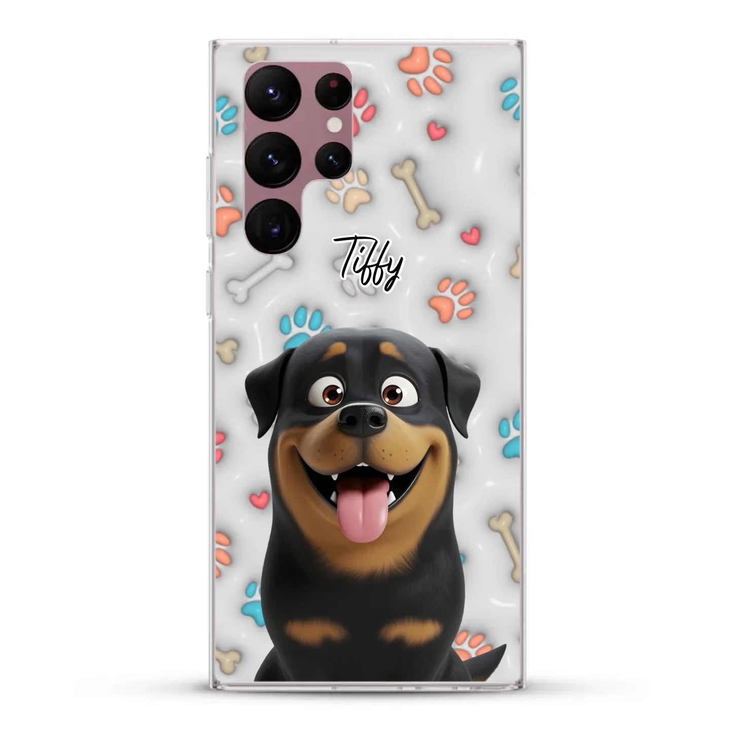 My fave pair of paws (3D look) - Personalized Phone Case