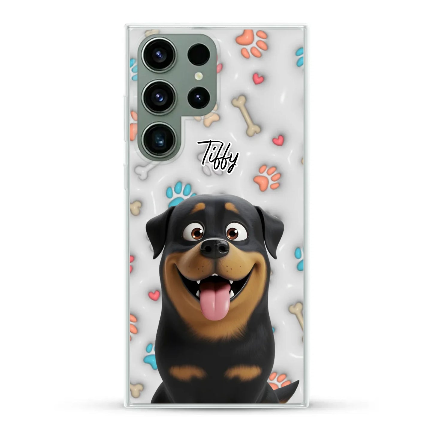 My fave pair of paws (3D look) - Personalized Phone Case