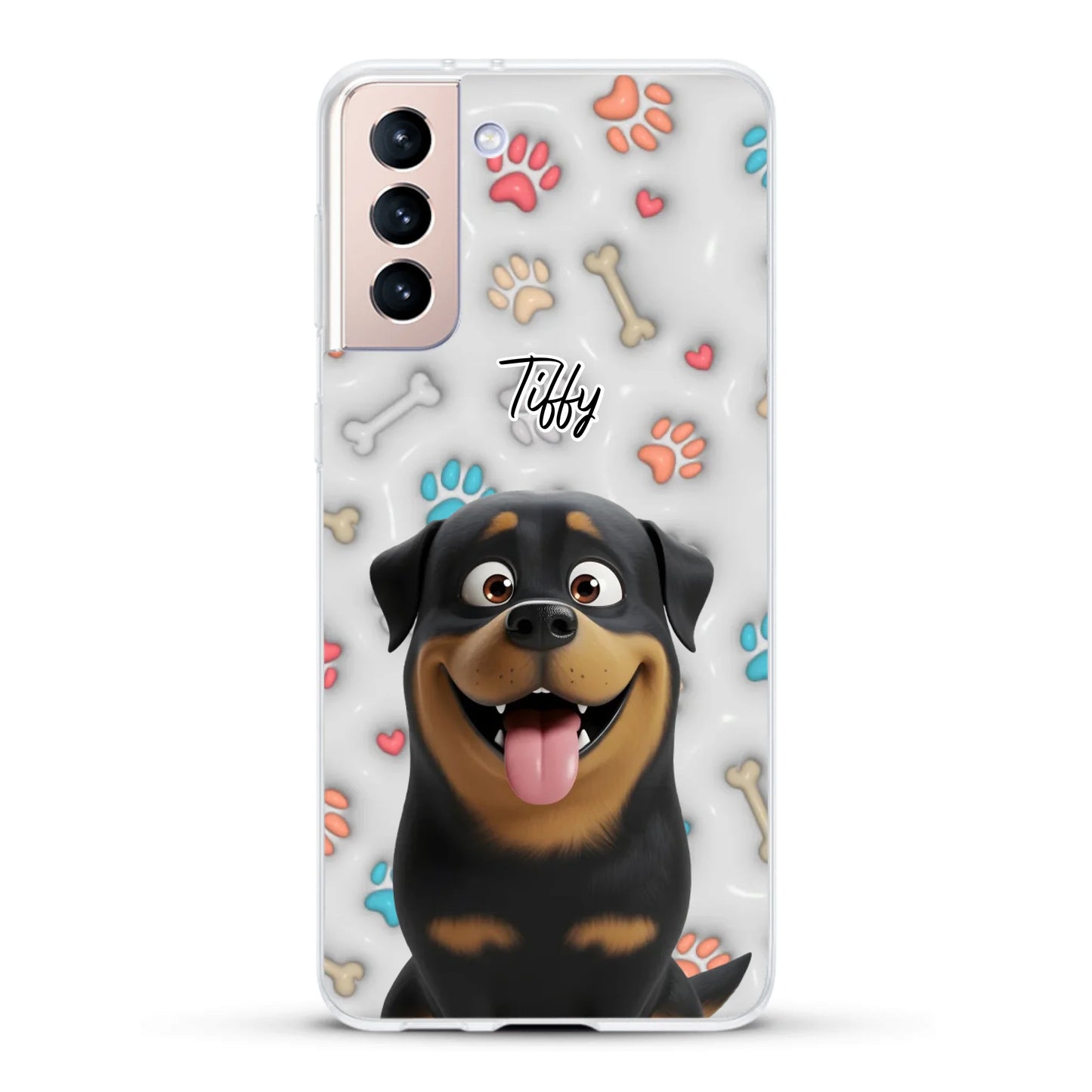 My fave pair of paws (3D look) - Personalized Phone Case