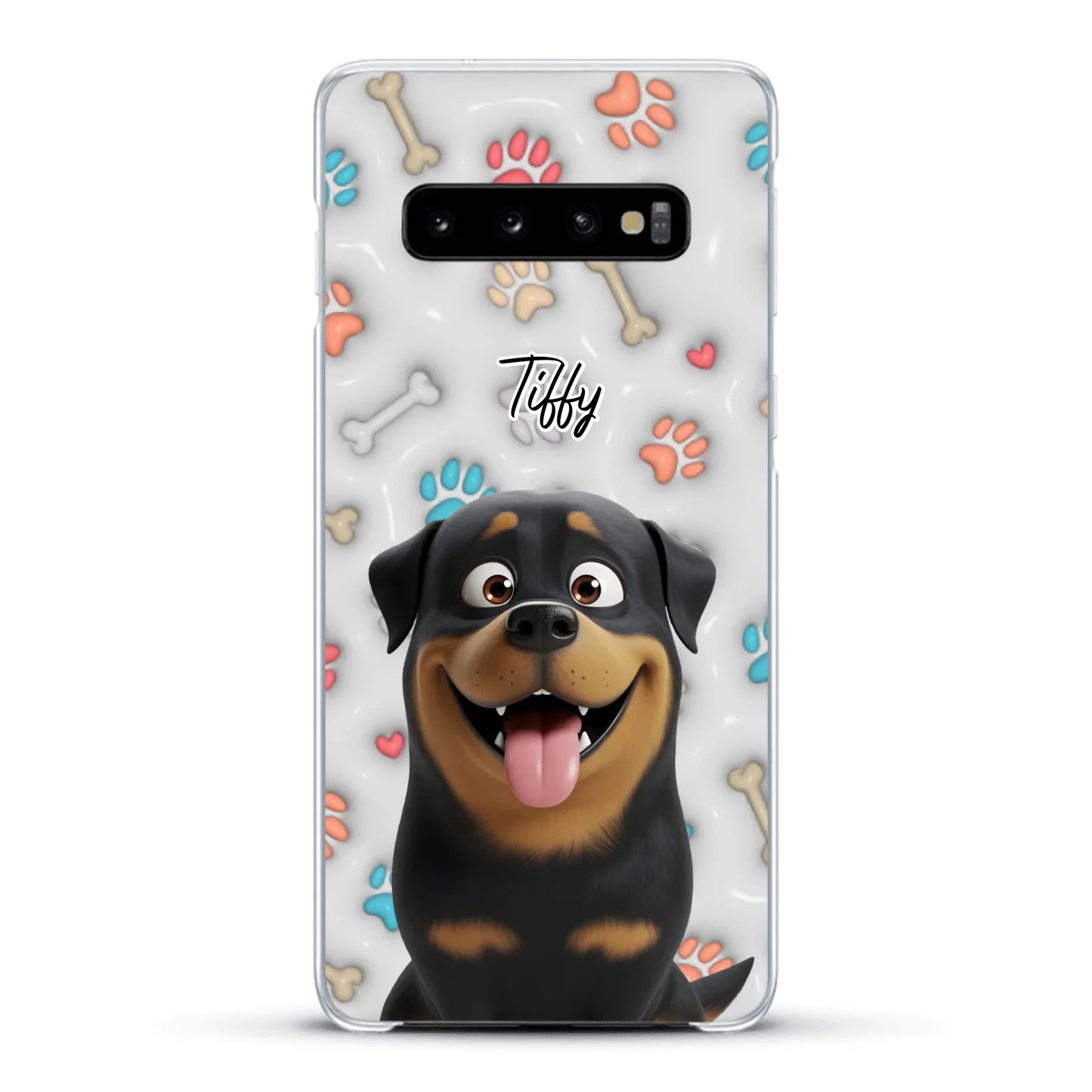 My fave pair of paws (3D look) - Personalized Phone Case