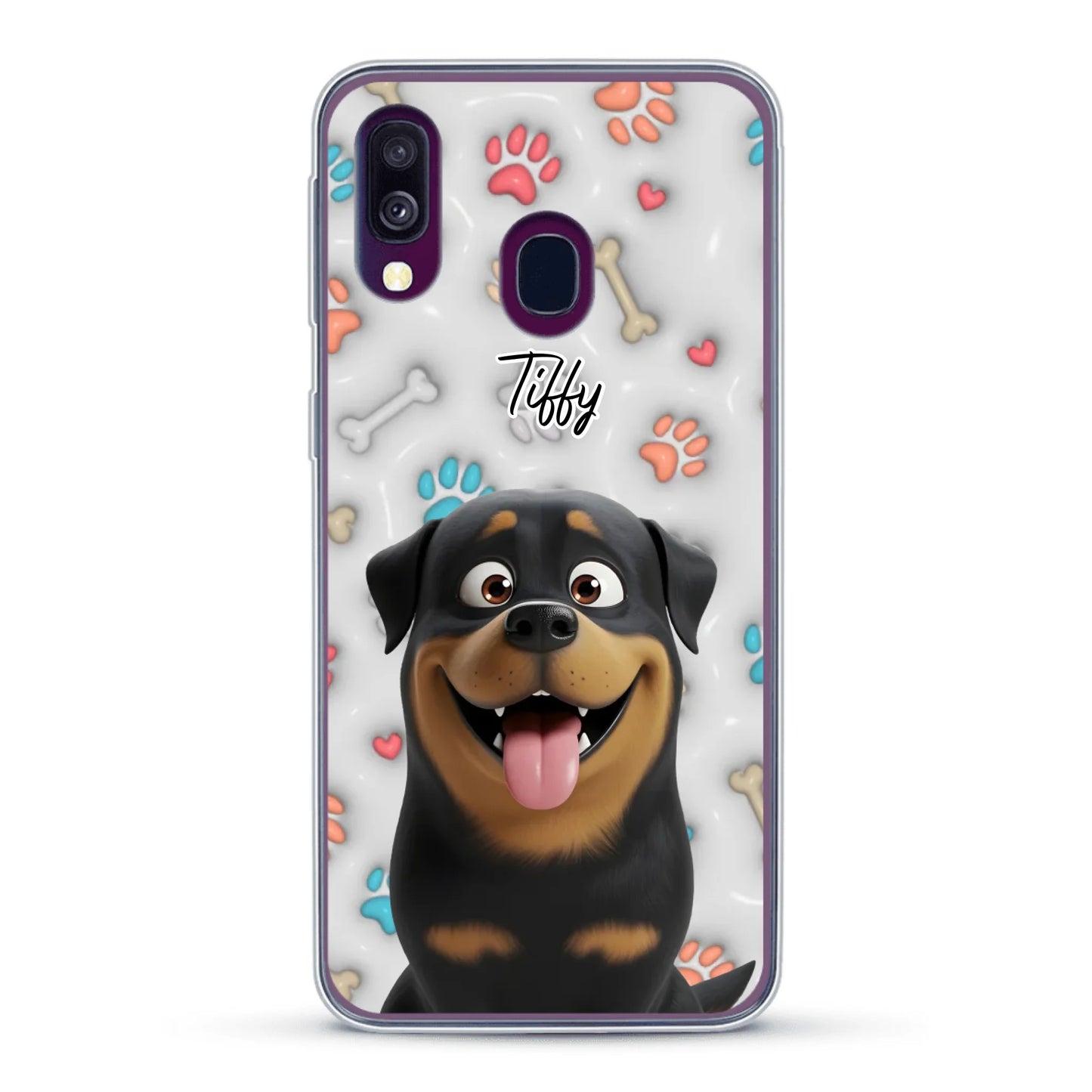 My fave pair of paws (3D look) - Personalized Phone Case