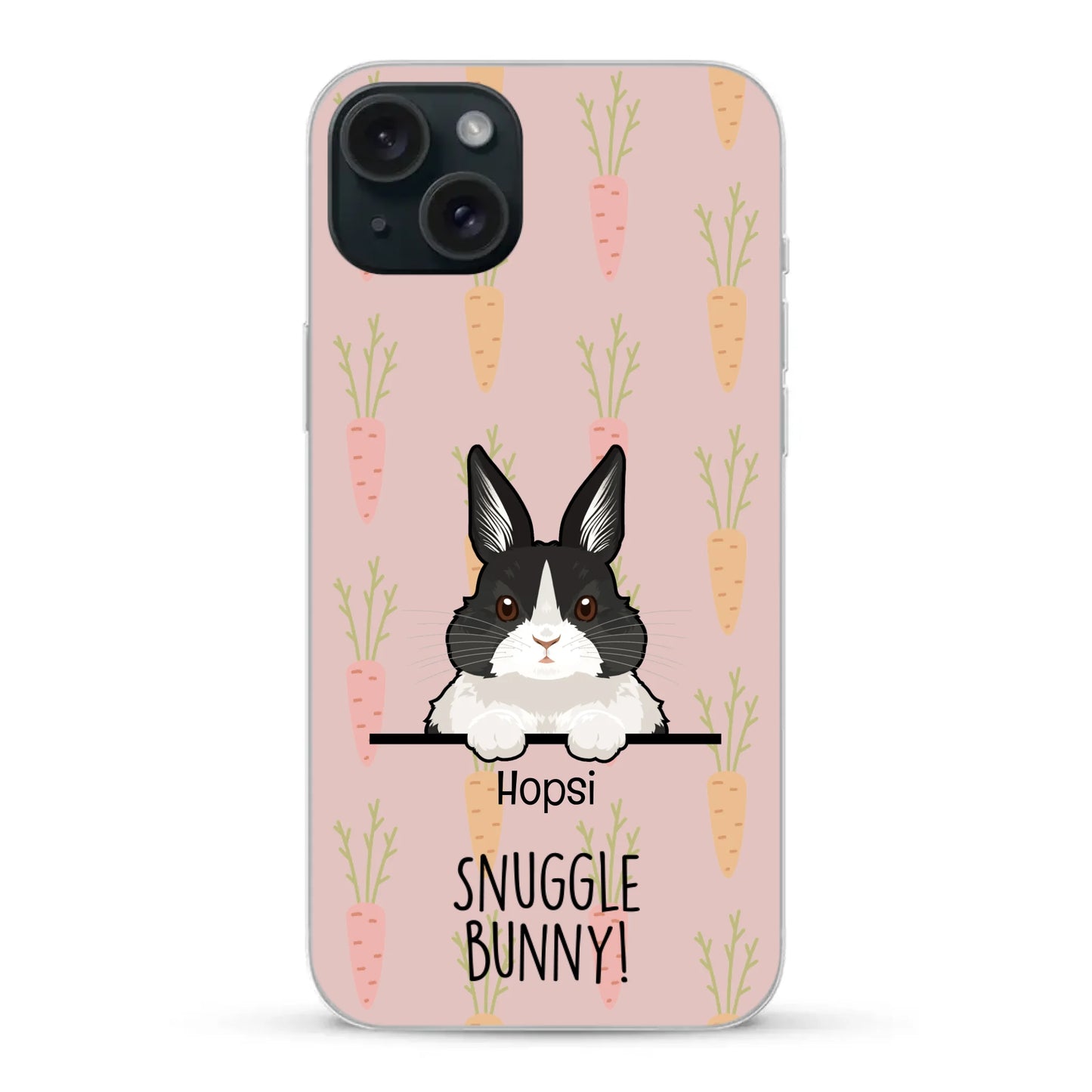 Snuggle bunny - Personalized Phone Case