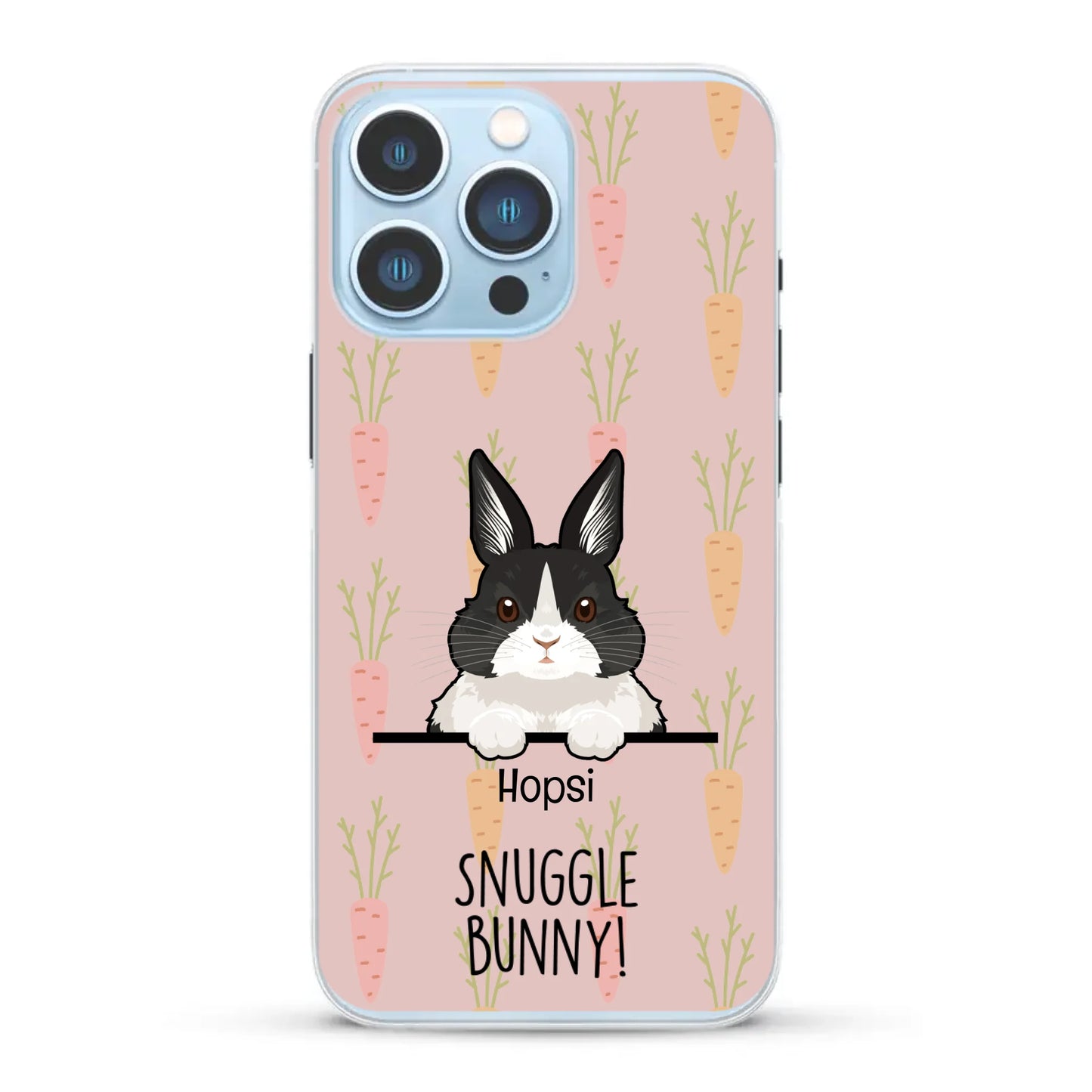 Snuggle bunny - Personalized Phone Case