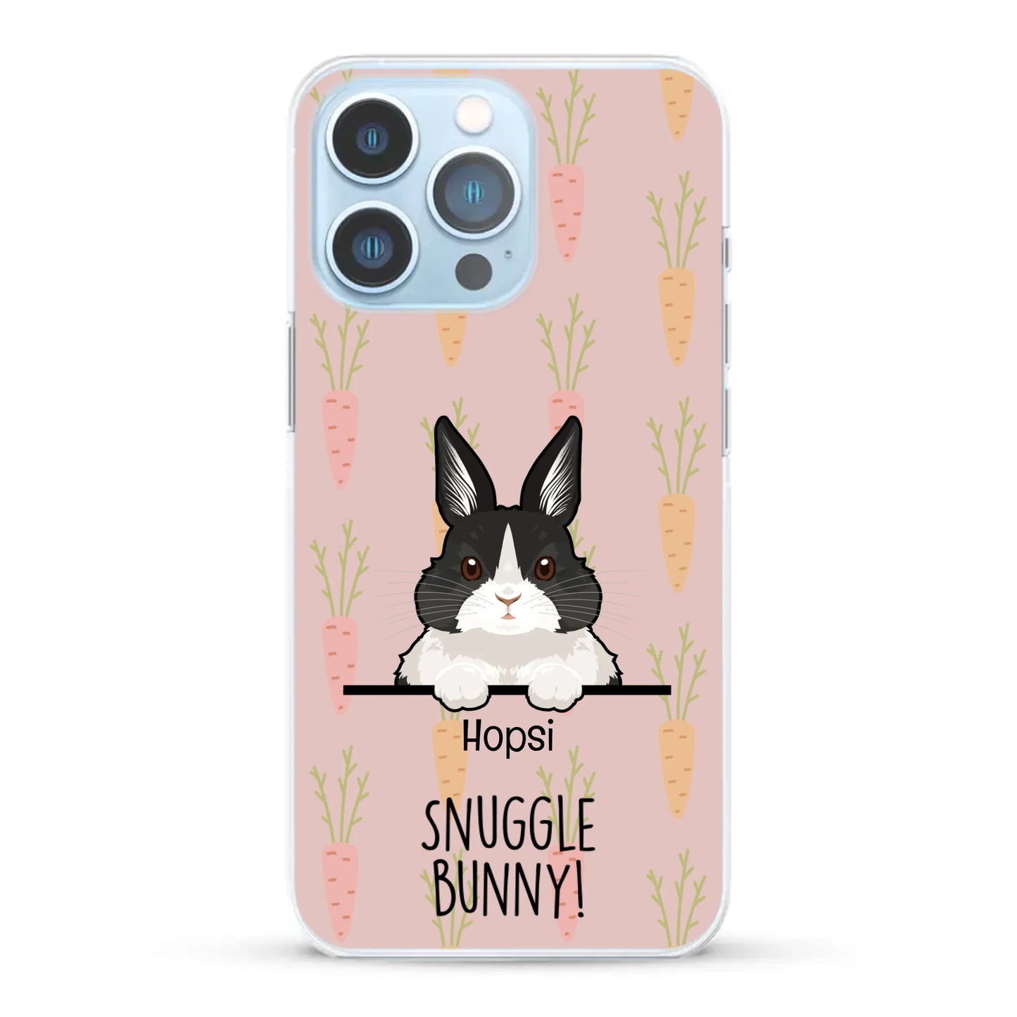 Snuggle bunny - Personalized Phone Case