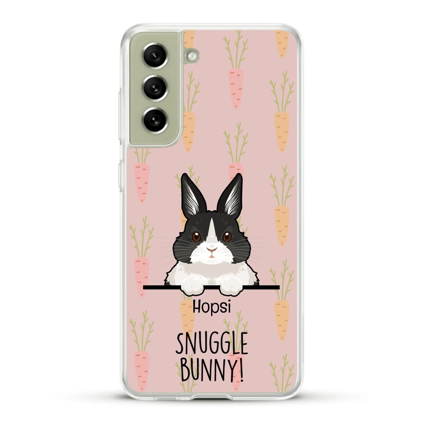 Snuggle bunny - Personalized Phone Case
