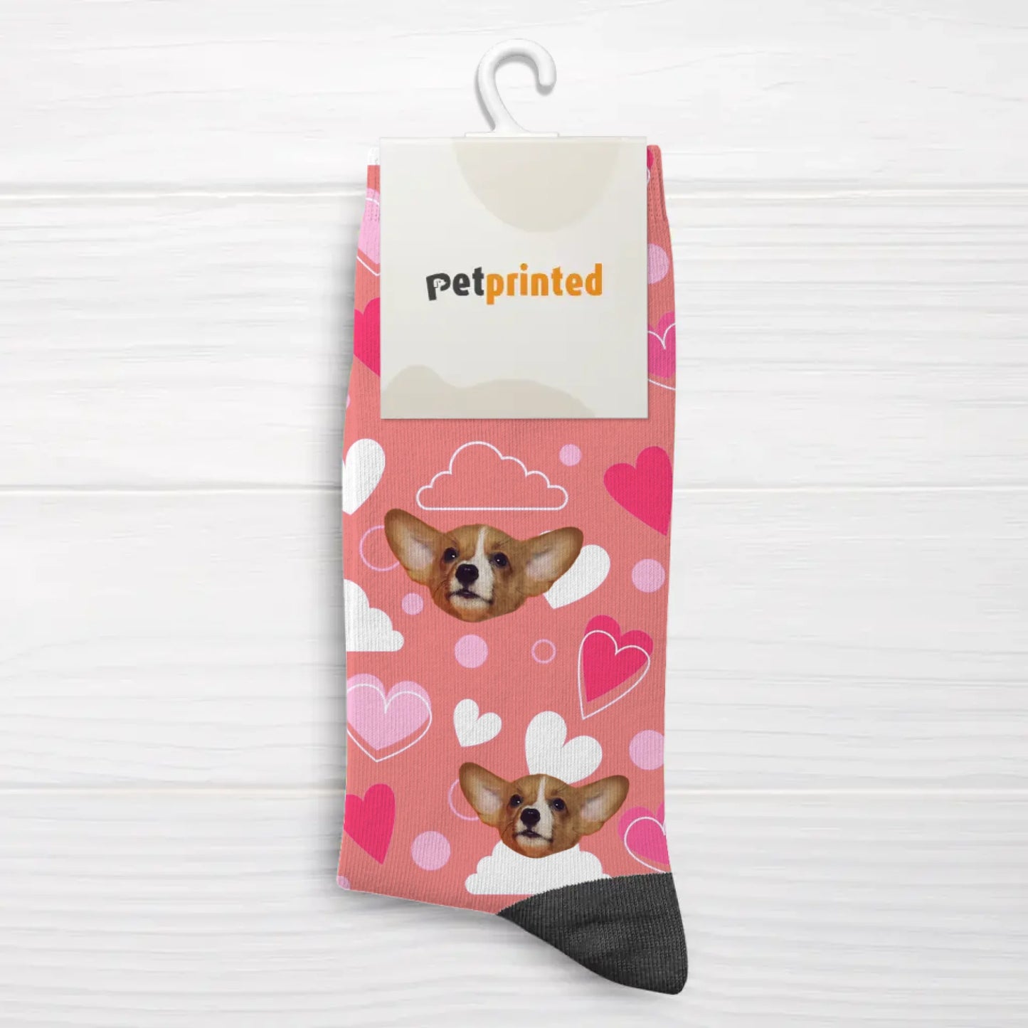 Heart pattern - Personalized Socks