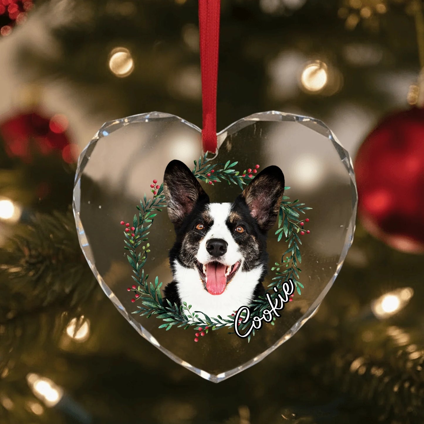 Glass Ornament US SHOP heart