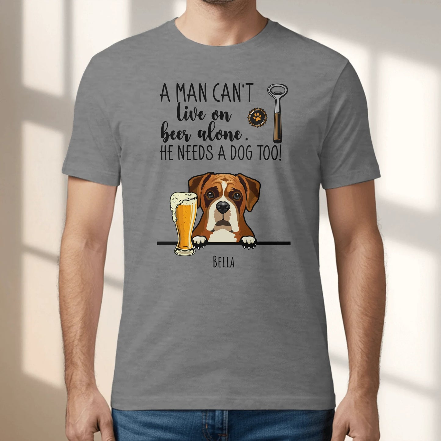 Beer & Woof - Personalized T-Shirt