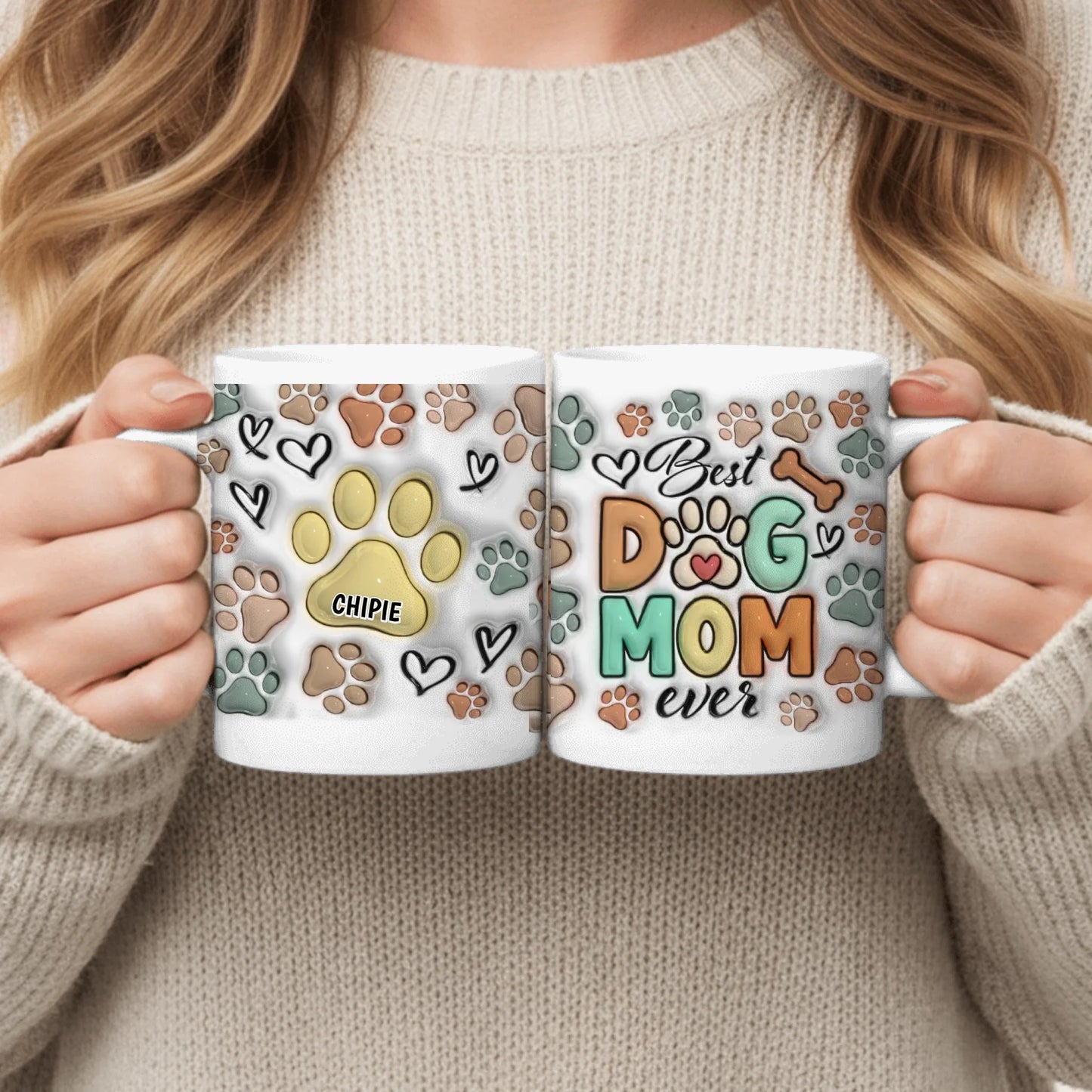 Best pet parents (3D look) - Personalized Mug