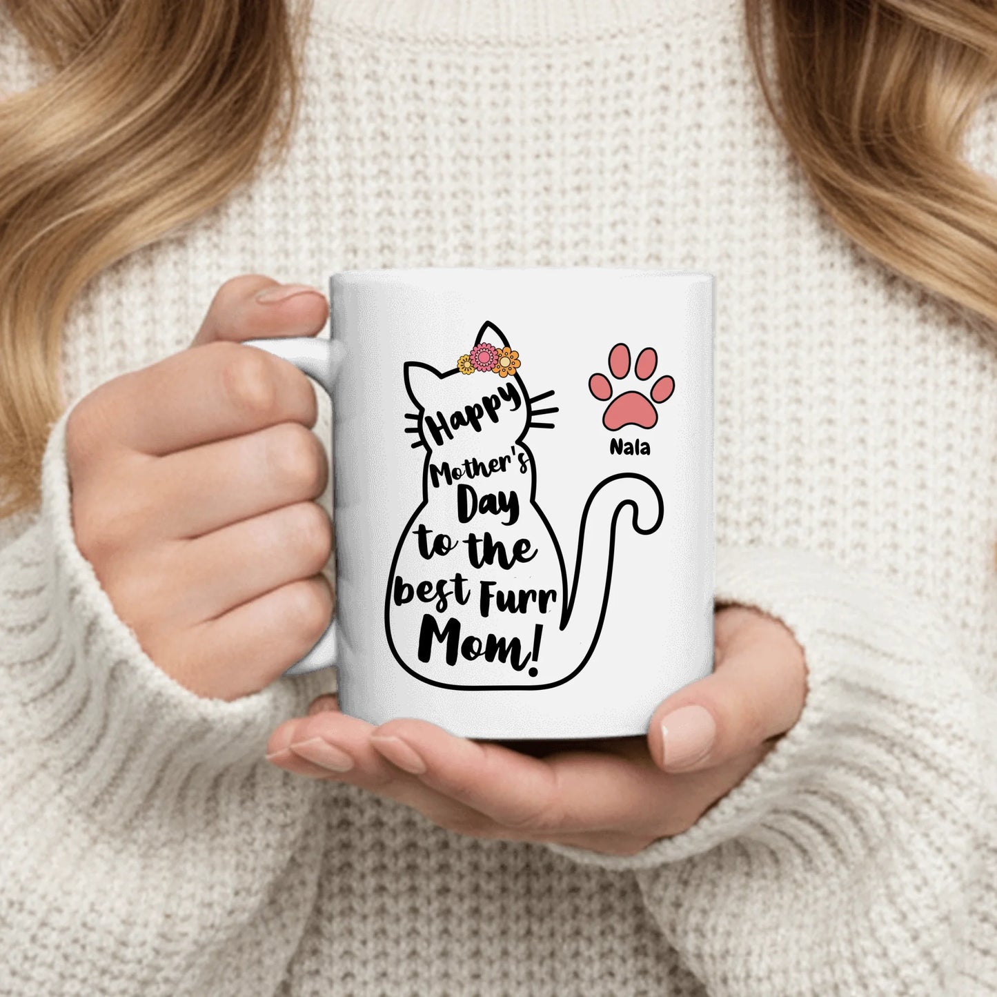 Best Cat Mom - Personalized Mug