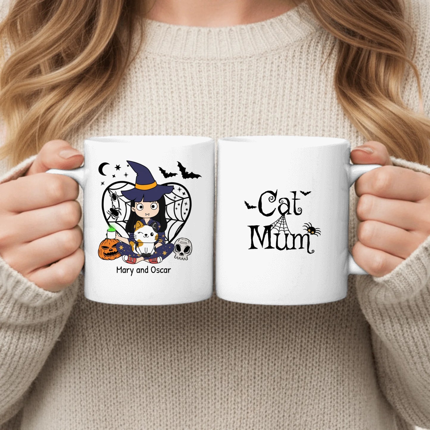 Enchanting mum cat - Personalized Mug
