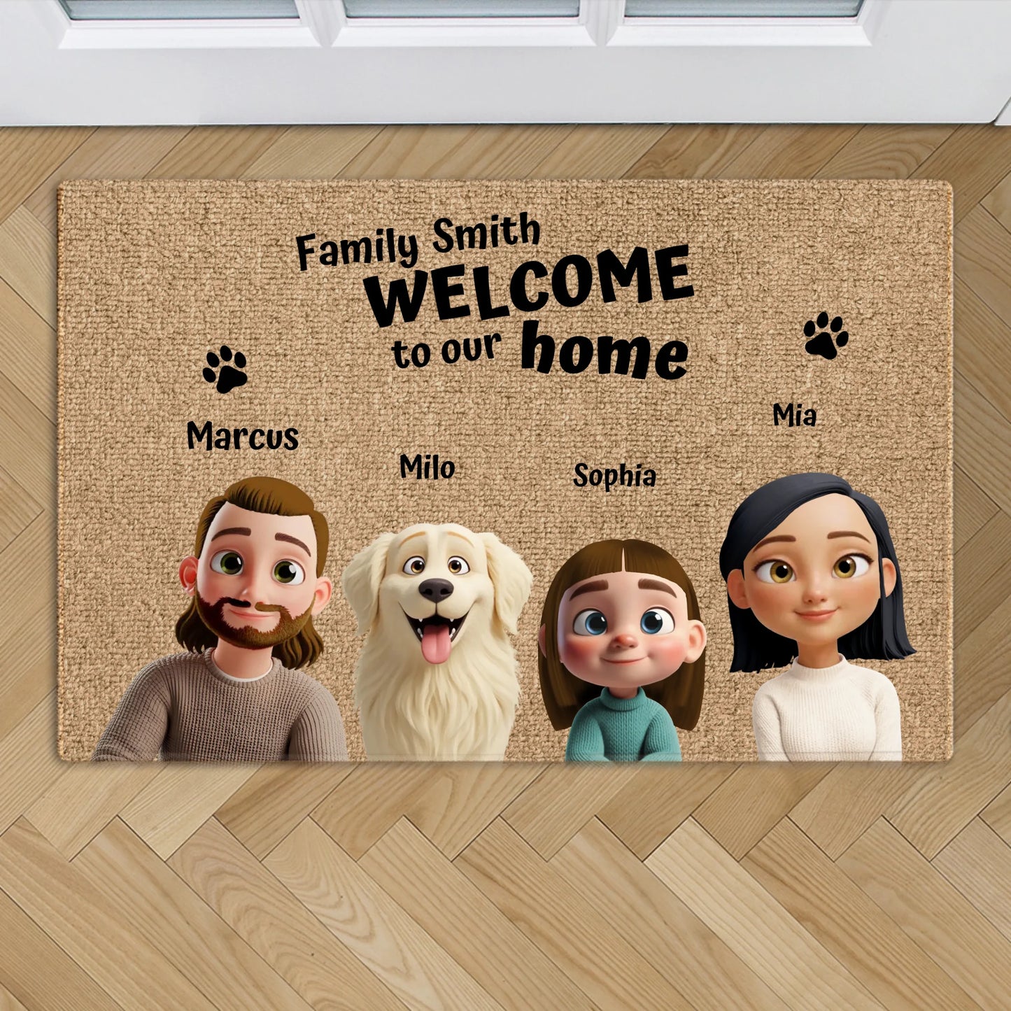 Our home - Personalized Doormat
