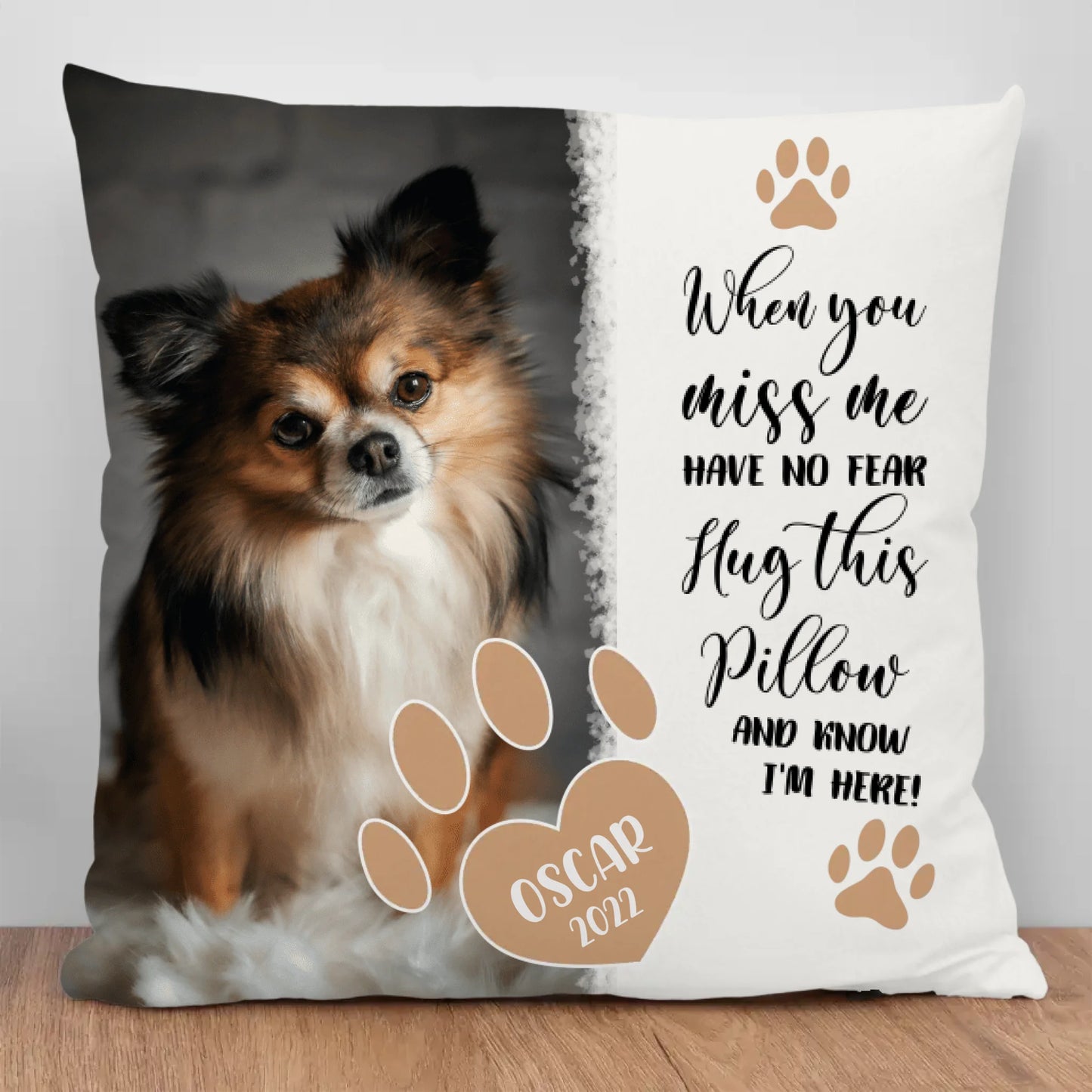 When you miss me - Personalized Pillow