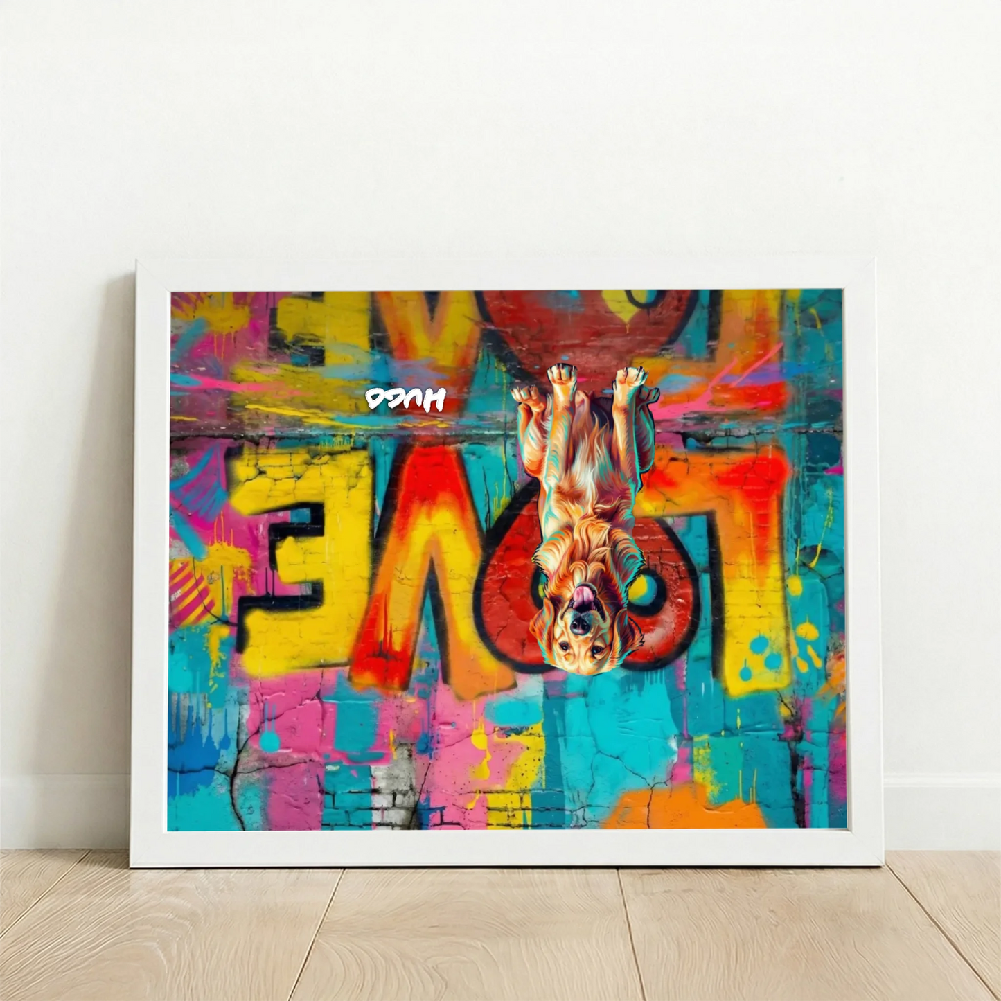 Framed Poster UK horizontal white