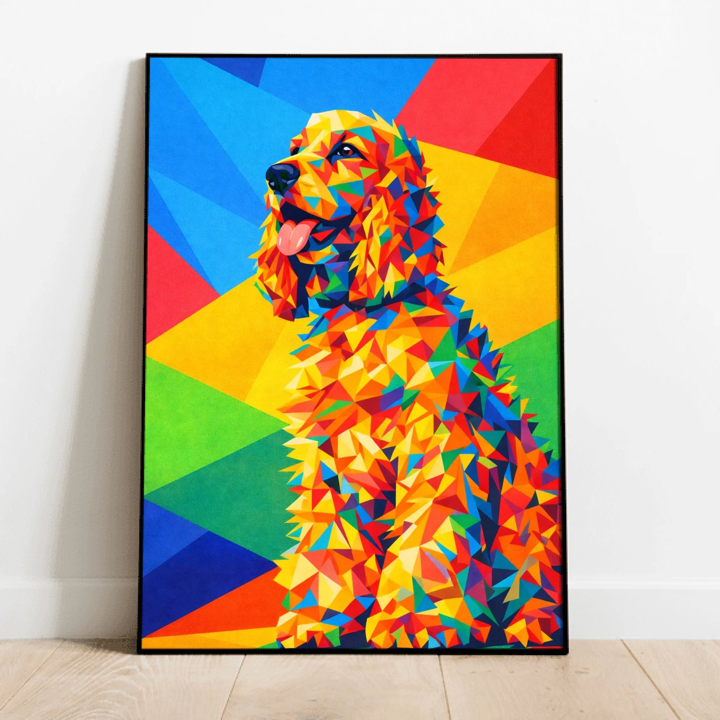 Personalized Poster With Dog or Cat - Polygon Art