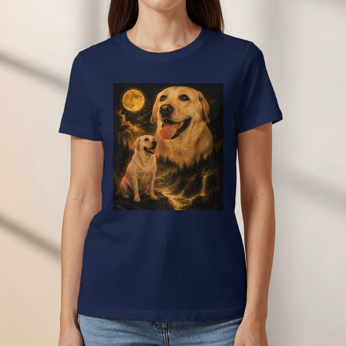Howling Moon Photo - Personalised T-Shirt
