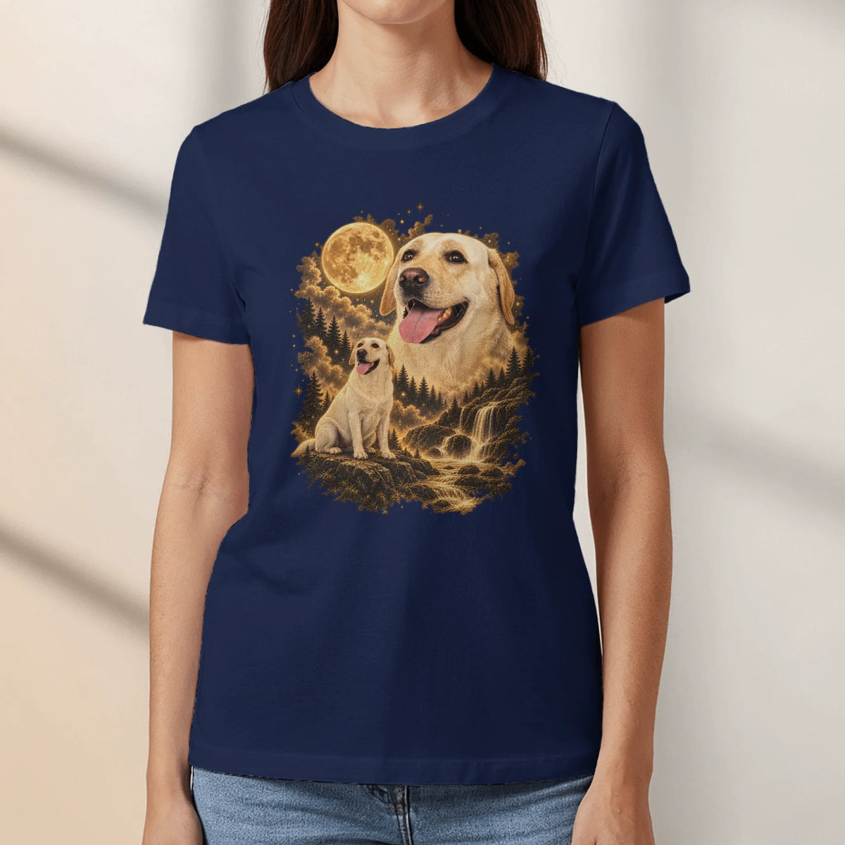 Personalised T-Shirt - Howling Moon Photo