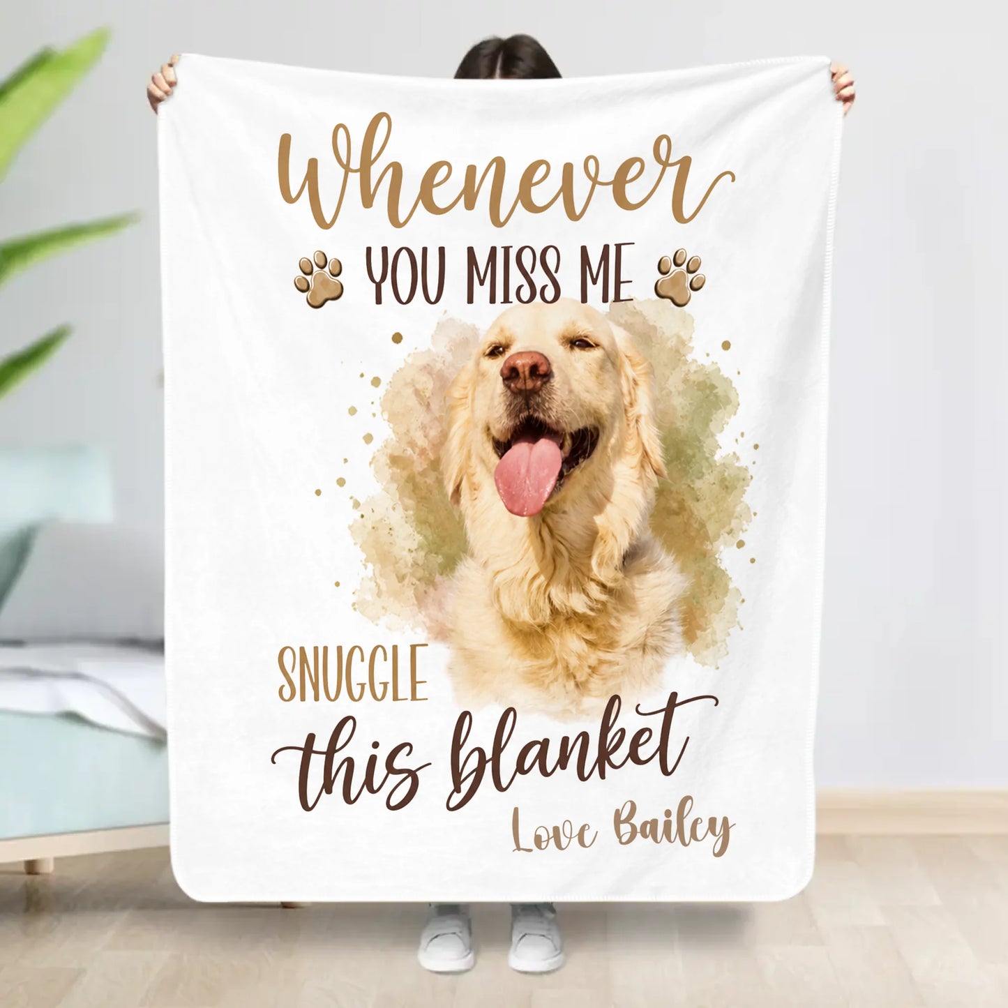 Miss Me Snuggle - Personalized Blanket