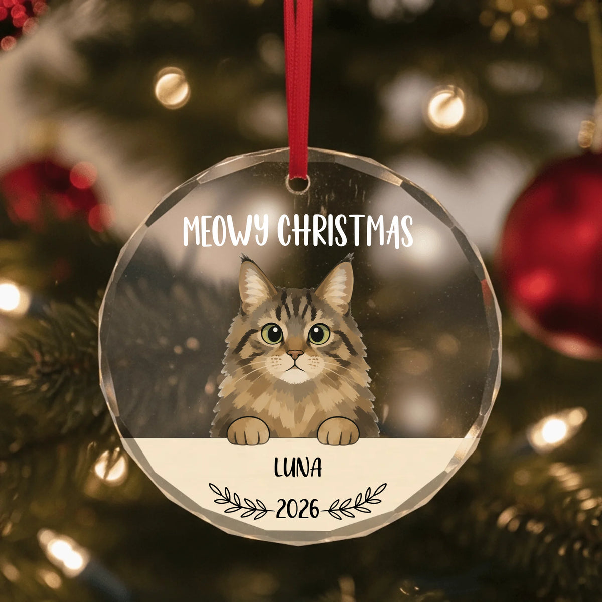 Glass Ornament US SHOP circle