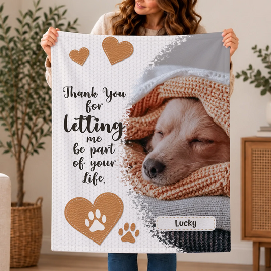 Personalized Blanket - Thank you