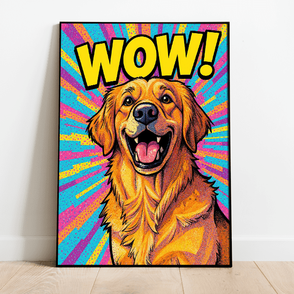 Personalized AI Poster for Dog or Cat - Pop Art