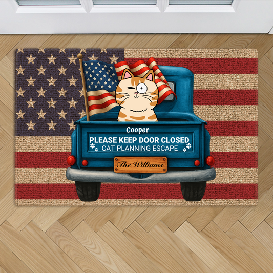 Getaway car - Personalized Doormat