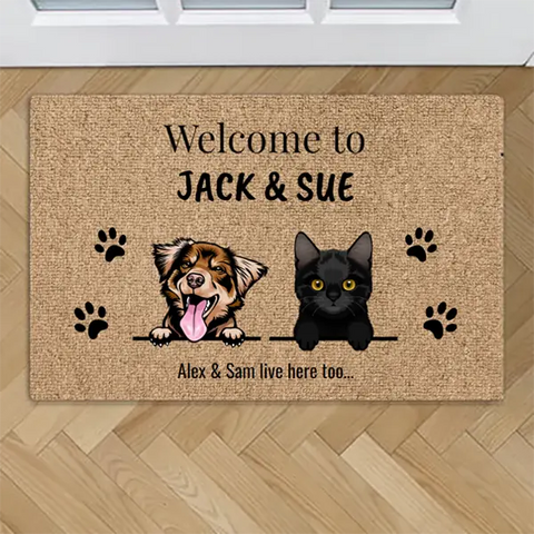 Welcome to - Personalized Doormat - Featured Image