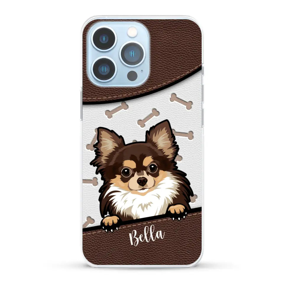 Pet leather look - Personalized Phone Case