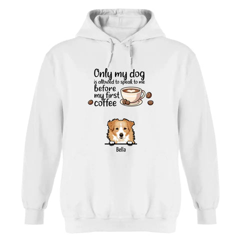 Coffee and pets - Personalized Hoodie - Featured Image