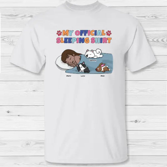 My official sleeping shirt - Personalized T-Shirt