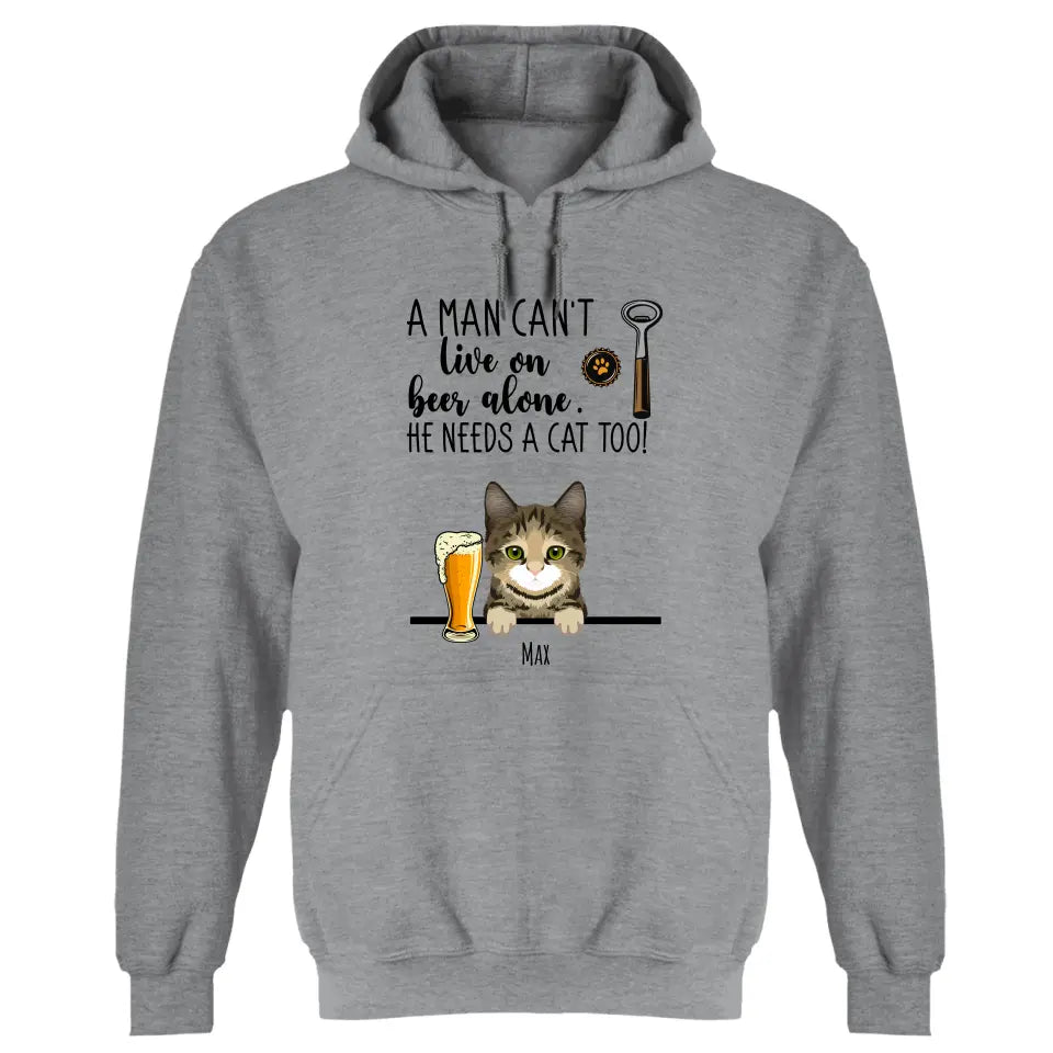 Beer & Meow - Personalized hoodie