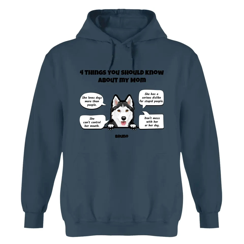 4 Things About My Pawrent - Personalized hoodie