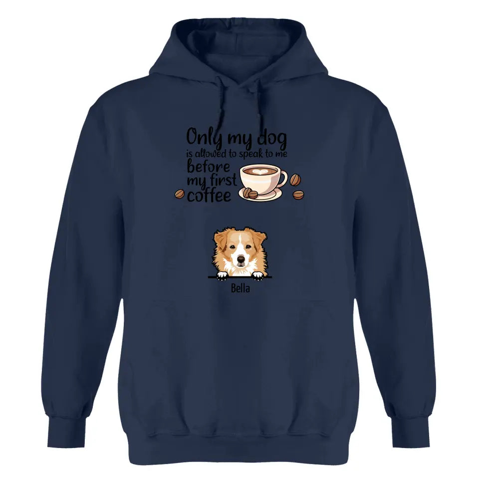 Coffee and pets - Personalized hoodie