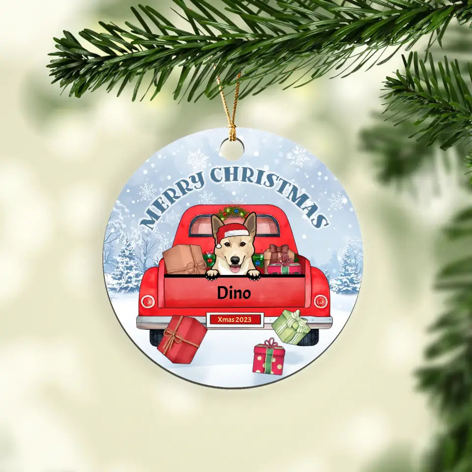 Christmas with Pets - Personalized ornament