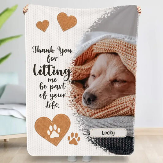 Thank you - Personalized blanket