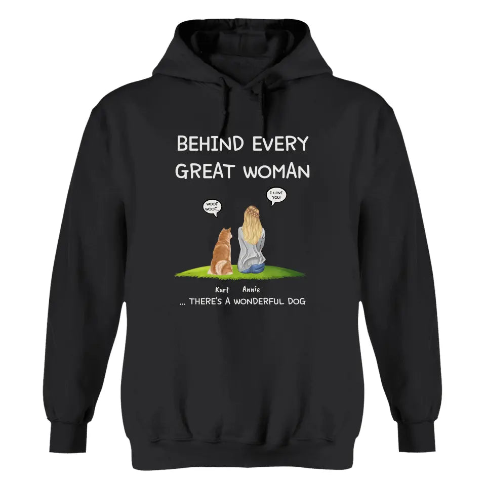 Behind every woman - Personalized hoodie