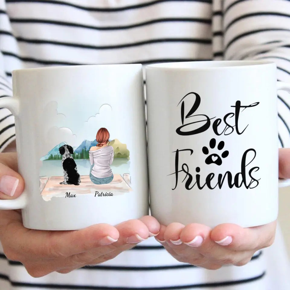 Woman with pet - Personalized mug